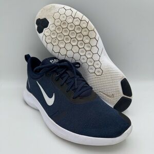 Men’s Nike Navy Blue White Flex Experience RN 8 Athletic Running Shoes Size 11.5
